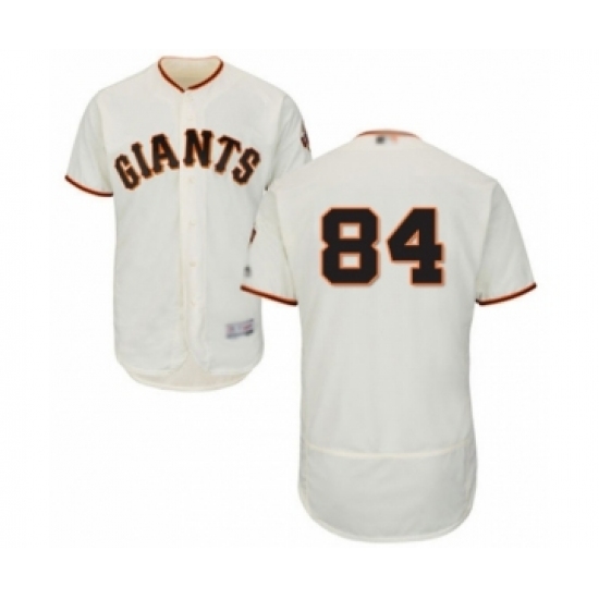 Men's San Francisco Giants #84 Melvin Adon Cream Home Flex Base Authentic Collection Baseball Player Jersey - Ujersey
