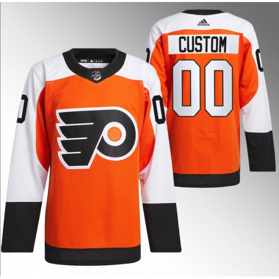Men's Philadelphia Flyers Custom 2023-24 Orange Stitched Jersey - Ujersey