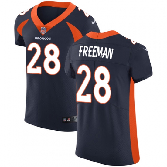 Men's Nike Denver Broncos #28 Royce Freeman Navy Blue Alternate Vapor Untouchable Elite Player NFL Jersey - Ujersey
