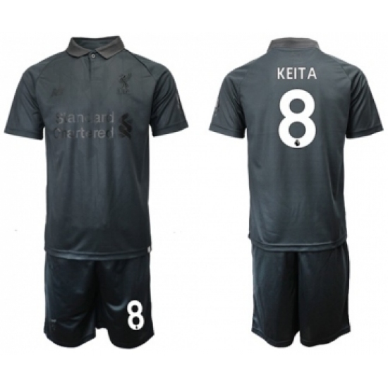 Liverpool #8 Keita Black Soccer Club Jersey