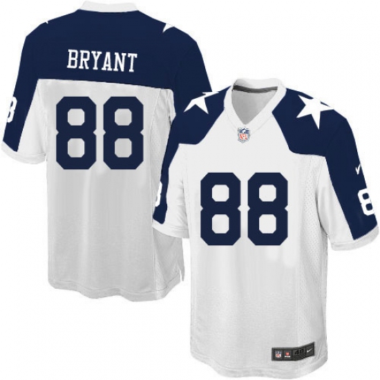 Men's Nike Dallas Cowboys #88 Dez Bryant Game White Throwback Alternate NFL Jersey - Ujersey