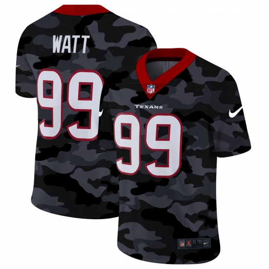 Men's Houston Texans #99 J.J. Watt Camo 2020 Nike Limited Jersey - Ujersey
