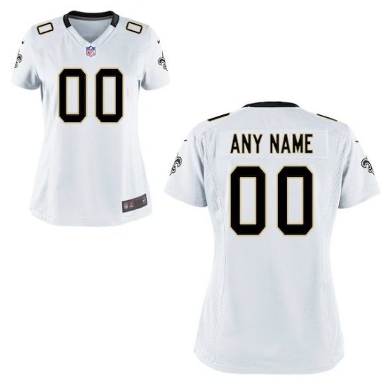 Women's New Orleans Saints Nike White Custom Game Jersey