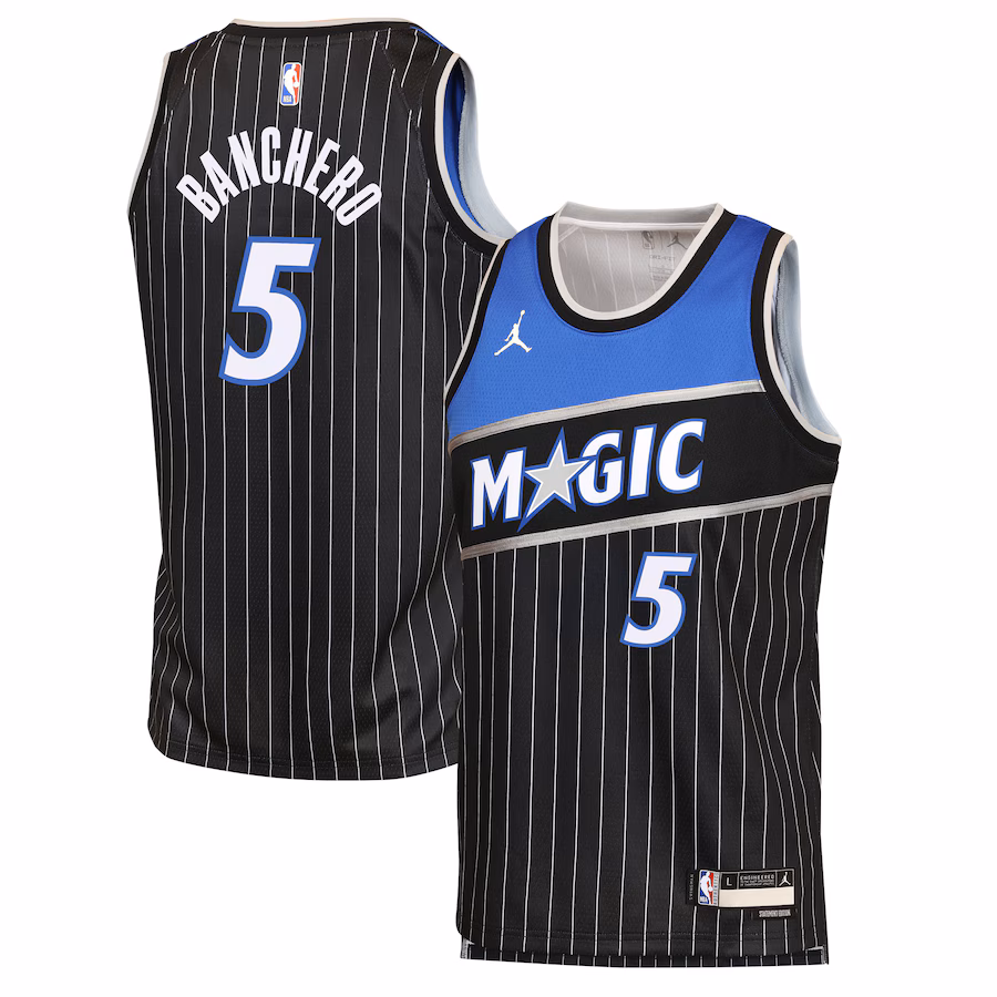 Youth Orlando Magic Paolo Banchero Jordan Brand Black Swingman Jersey - Statement Edition - Ujersey