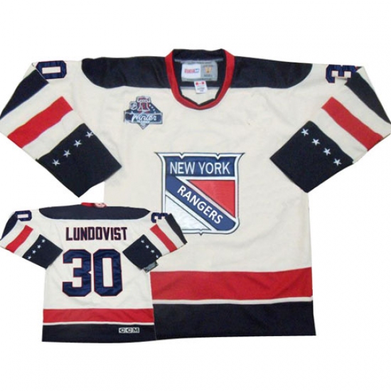 Men's Reebok New York Rangers #30 Henrik Lundqvist Premier White 2012 Winter Classic NHL Jersey - Ujersey