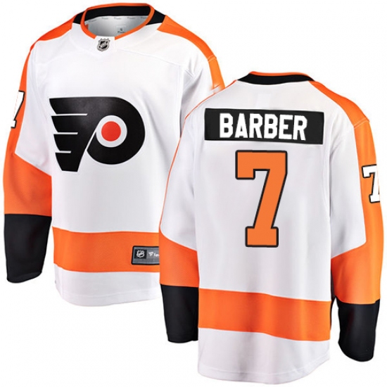 Men's Philadelphia Flyers #7 Bill Barber Fanatics Branded White Away Breakaway NHL Jersey - Ujersey