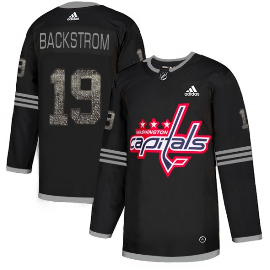 Men's Adidas Washington Capitals #19 Nicklas Backstrom Black Authentic Classic Stitched NHL Jersey - Ujersey