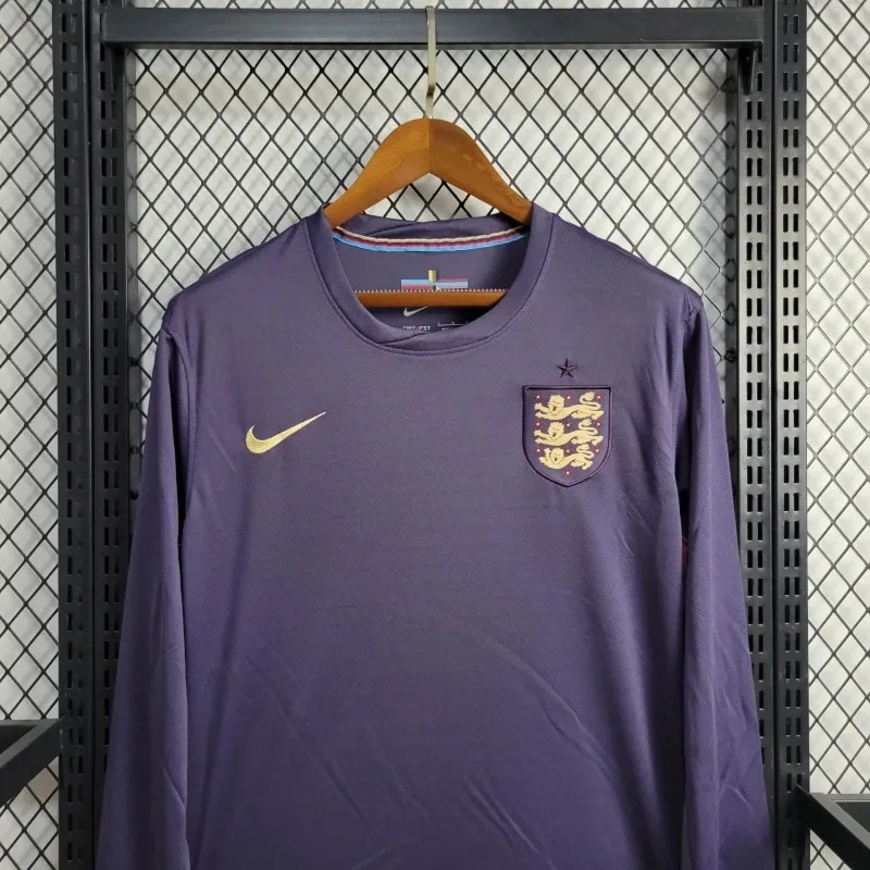 England Soccer Jersey Away Long Sleeve Custom Shirt EURO 2024 - Ujersey