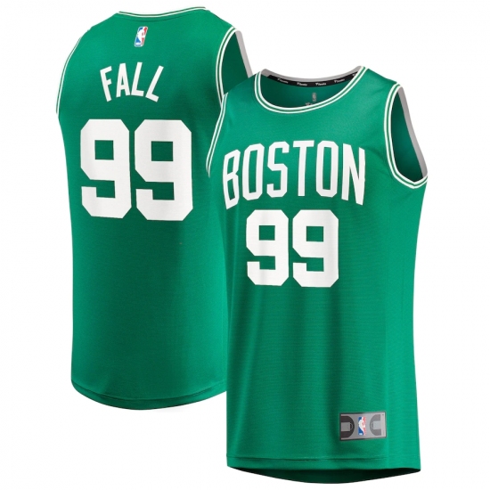 Men's Boston Celtics #99 Tacko Fall Fanatics Branded Kelly Green 2020-21 Fast Break Player Replica Jersey - Ujersey