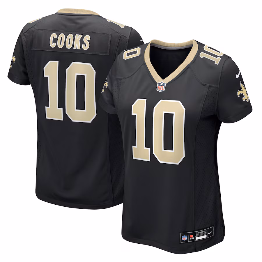 Women's New Orleans Saints Brandin Cooks Nike Black Team Game Jersey - Ujersey