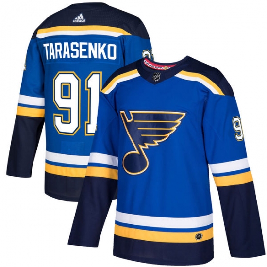 Youth Adidas St. Louis Blues #91 Vladimir Tarasenko Authentic Royal Blue Home NHL Jersey - Ujersey