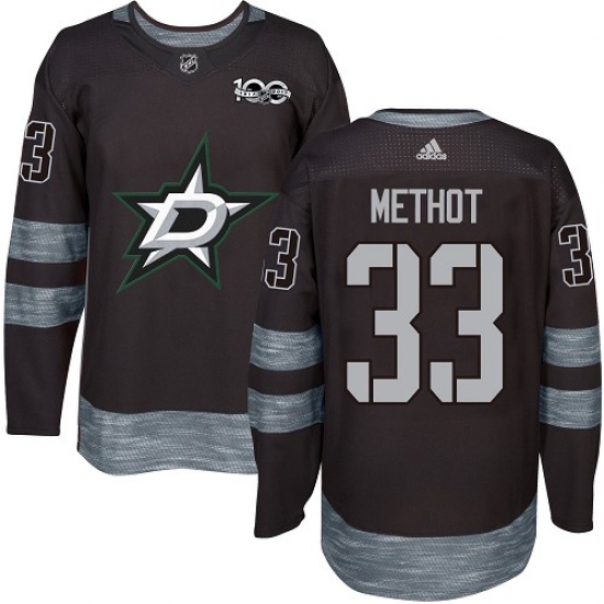 Men's Adidas Dallas Stars #33 Marc Methot Authentic Black 1917-2017 100th Anniversary NHL Jersey - Ujersey