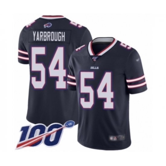 Youth Buffalo Bills #54 Eddie Yarbrough Limited Navy Blue Inverted Legend 100th Season Football Jersey - Ujersey