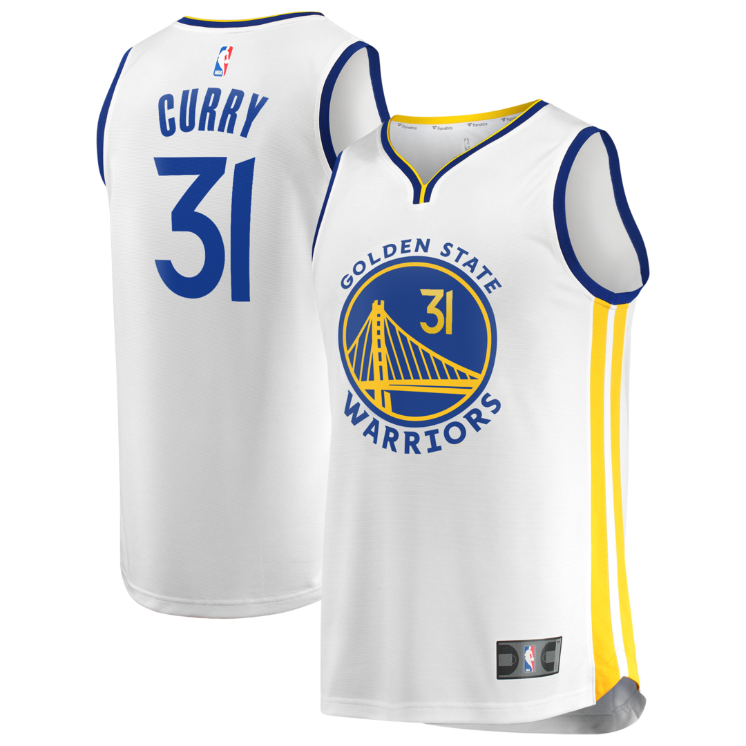 Men's Golden State Warriors Seth Curry Fanatics White Fast Break Replica Player Jersey - Association Edition - Ujersey