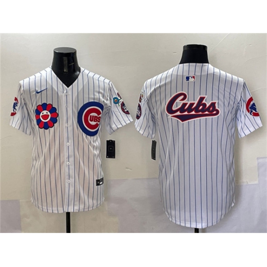 Men's Chicago Cubs Team Big Logo White 2025 Tokyo Series Limited Stitched Baseball Jersey - Ujersey