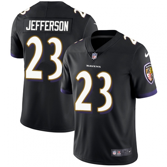 Youth Nike Baltimore Ravens #23 Tony Jefferson Black Alternate Vapor Untouchable Limited Player NFL Jersey - Ujersey