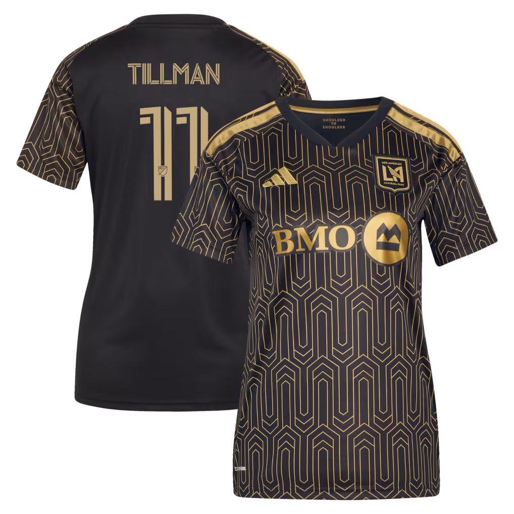 Women's LAFC Timothy Tillman adidas Black 2026 Primary Kit Replica Jersey - Ujersey NHL