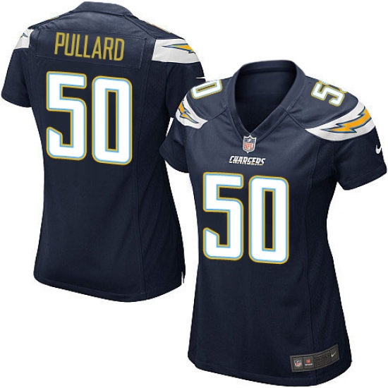 Women's Nike Los Angeles Chargers #50 Hayes Pullard Game Navy Blue Team Color NFL Jersey - Ujersey