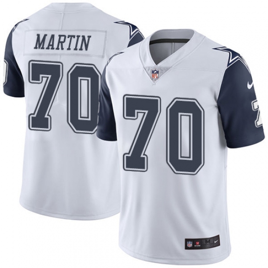 Men's Nike Dallas Cowboys #70 Zack Martin Limited White Rush Vapor Untouchable NFL Jersey - Ujersey