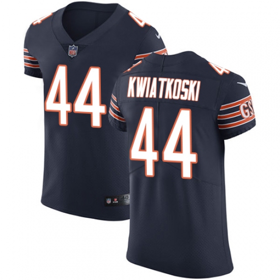 Men's Nike Chicago Bears #44 Nick Kwiatkoski Navy Blue Team Color Vapor Untouchable Elite Player NFL Jersey - Ujersey