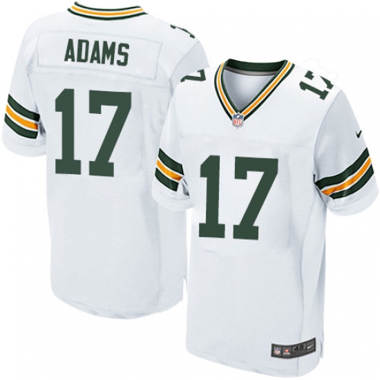 Men's Nike Green Bay Packers #17 Davante Adams Elite White NFL Jersey - Ujersey