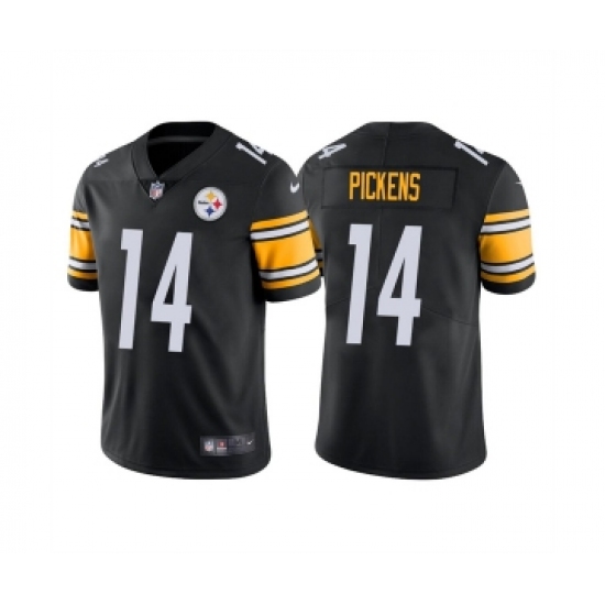 Men's Pittsburgh Steelers #14 George Pickens Black Vapor Untouchable Limited Stitched Jersey - Ujersey