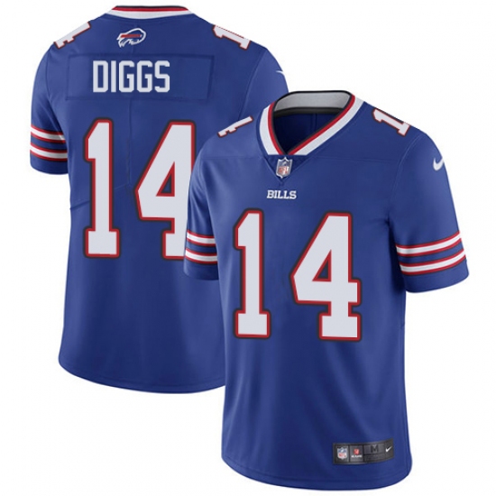 Youth Buffalo Bills #14 Stefon Diggs Royal Blue Team Color Stitched Vapor Untouchable Limited Jersey - Ujersey