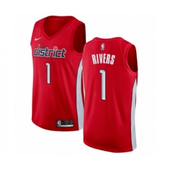 Youth Nike Washington Wizards #1 Austin Rivers Red Swingman Jersey - Earned Edition