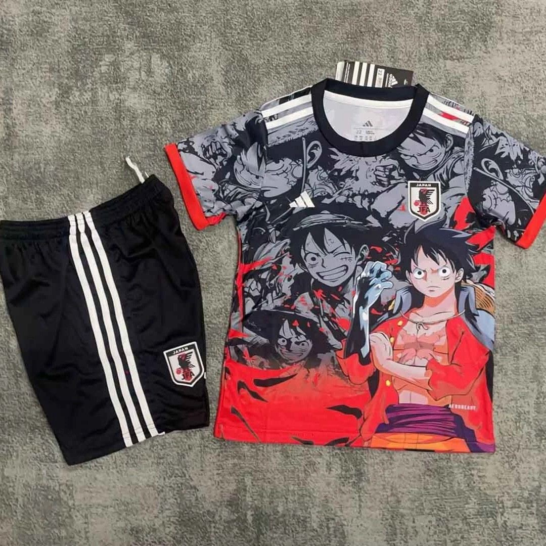 Japan Soccer Jersey One Piece Special Edition Kids Kit Jersey+Shorts 2025 - U-jersey