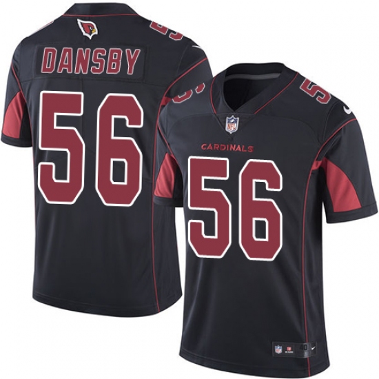 Men's Nike Arizona Cardinals #56 Karlos Dansby Elite Black Rush Vapor Untouchable NFL Jersey - Ujersey