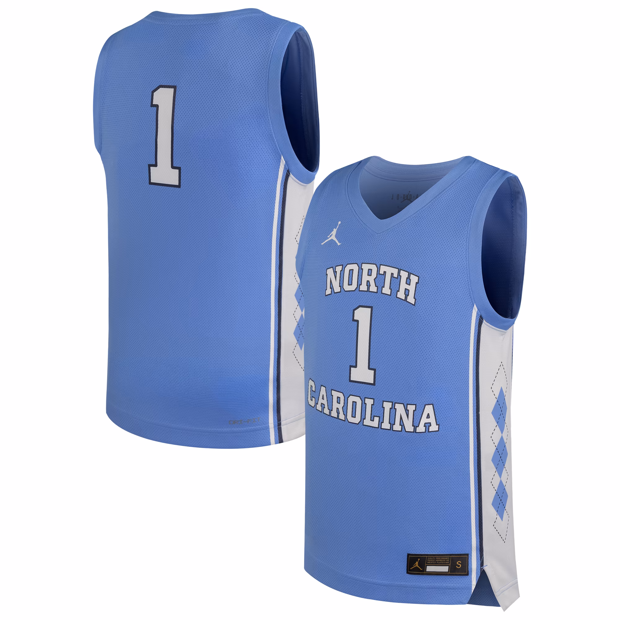 Youth Jordan Brand Carolina Blue North Carolina Tar Heels Replica Basketball Jersey - ujerseystore