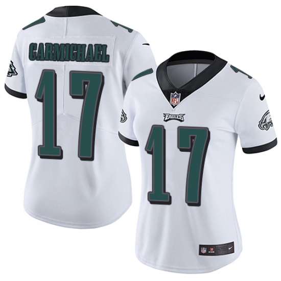 Women's Nike Philadelphia Eagles #17 Harold Carmichael White Vapor Untouchable Limited Player NFL Jersey - Ujersey
