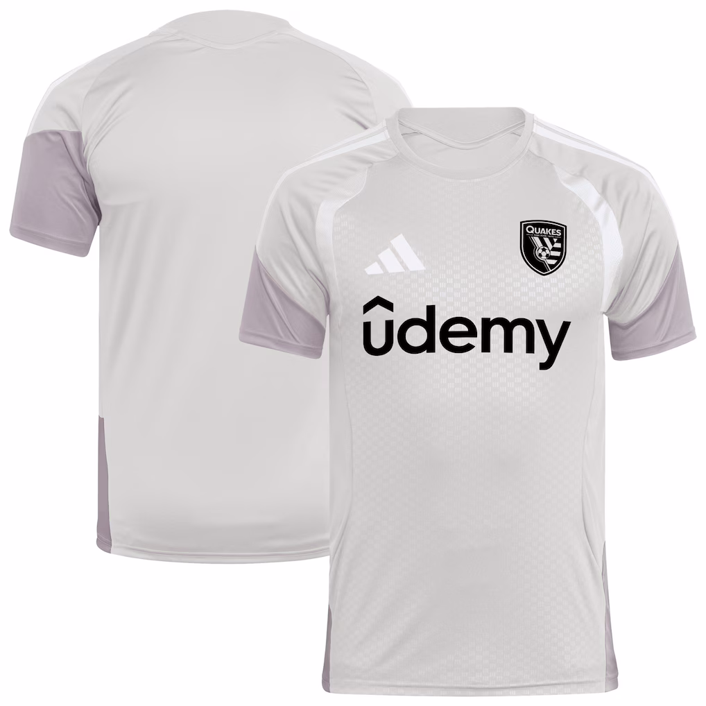 Men's San Jose Earthquakes Silver 2026 Competition Training Jersey - Ujersey NHL