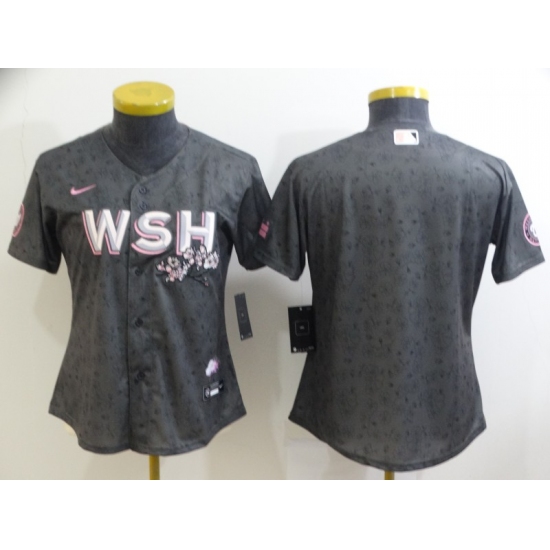 Women's Washington Nationals Blank Gray 2022 City Connect Replica Player Jersey