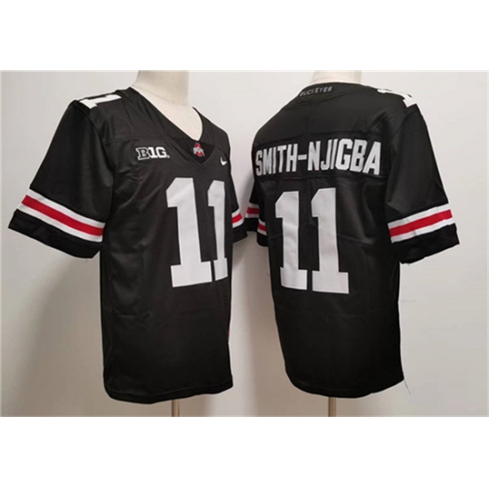 Men's Ohio State Buckeyes #11 Jaxon Smith-Njigba Black 2023 F.U.S.E. Limited Stitched Jersey - Ujersey