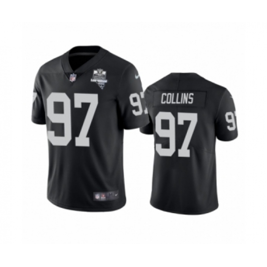 Women's Oakland Raiders #97 Maliek Collins Black 2020 Inaugural Season Vapor Limited Jersey