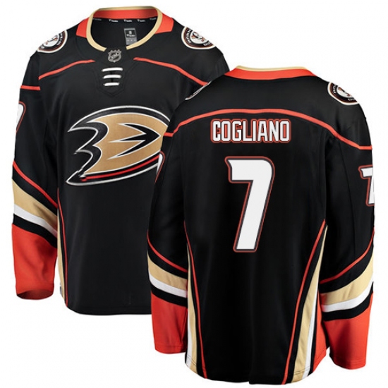 Youth Anaheim Ducks #7 Andrew Cogliano Fanatics Branded Black Home Breakaway NHL Jersey - Ujersey