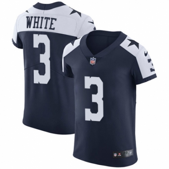 Men's Nike Dallas Cowboys #3 Mike White Navy Blue Alternate Vapor Untouchable Elite Player NFL Jersey - Ujersey