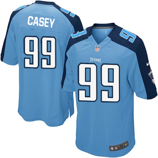 Men's Nike Tennessee Titans #99 Jurrell Casey Game Light Blue Team Color NFL Jersey - Ujersey