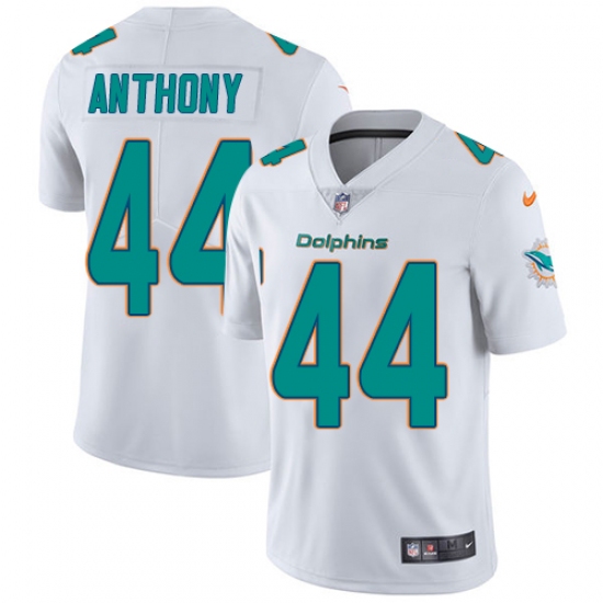 Youth Nike Miami Dolphins #44 Stephone Anthony White Vapor Untouchable Elite Player NFL Jersey - Ujersey