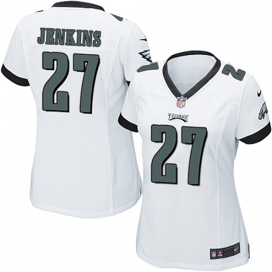 Women's Nike Philadelphia Eagles #27 Malcolm Jenkins Game White NFL Jersey - Ujersey