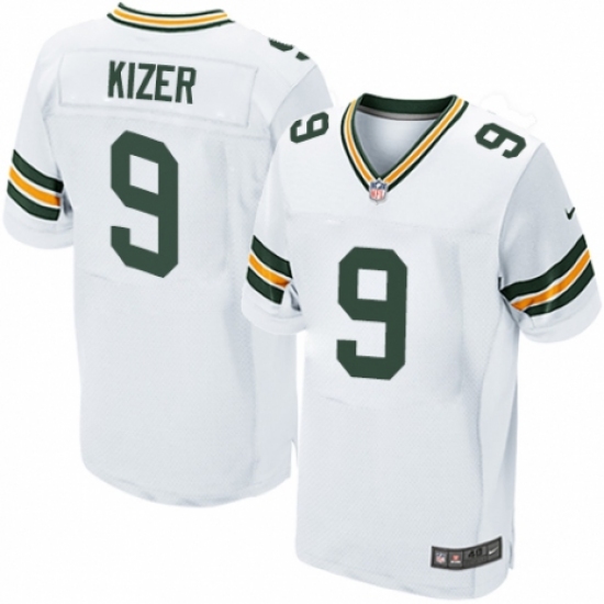 Men's Nike Green Bay Packers #9 DeShone Kizer Elite White NFL Jersey - Ujersey