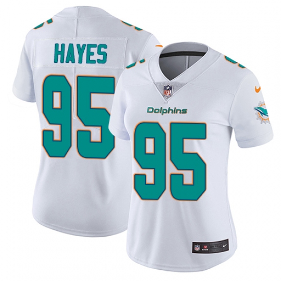 Women's Nike Miami Dolphins #95 William Hayes Elite White NFL Jersey - Ujersey