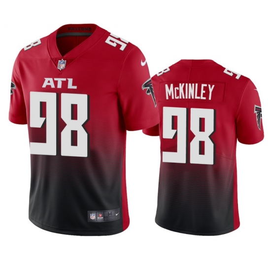 Nike Atlanta Falcons #98 Takkarist Mckinley Men's Red 2nd Alternate 2020 Vapor Untouchable Limited NFL Jersey - Ujersey