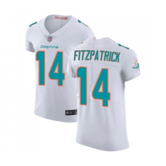 Men's Miami Dolphins #14 Ryan Fitzpatrick White Vapor Untouchable Elite Player Football Jersey - Ujersey