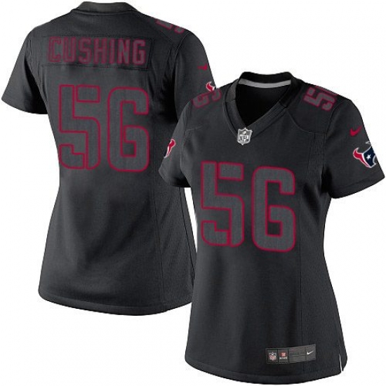 Women's Nike Houston Texans #56 Brian Cushing Limited Black Impact NFL Jersey - Ujersey