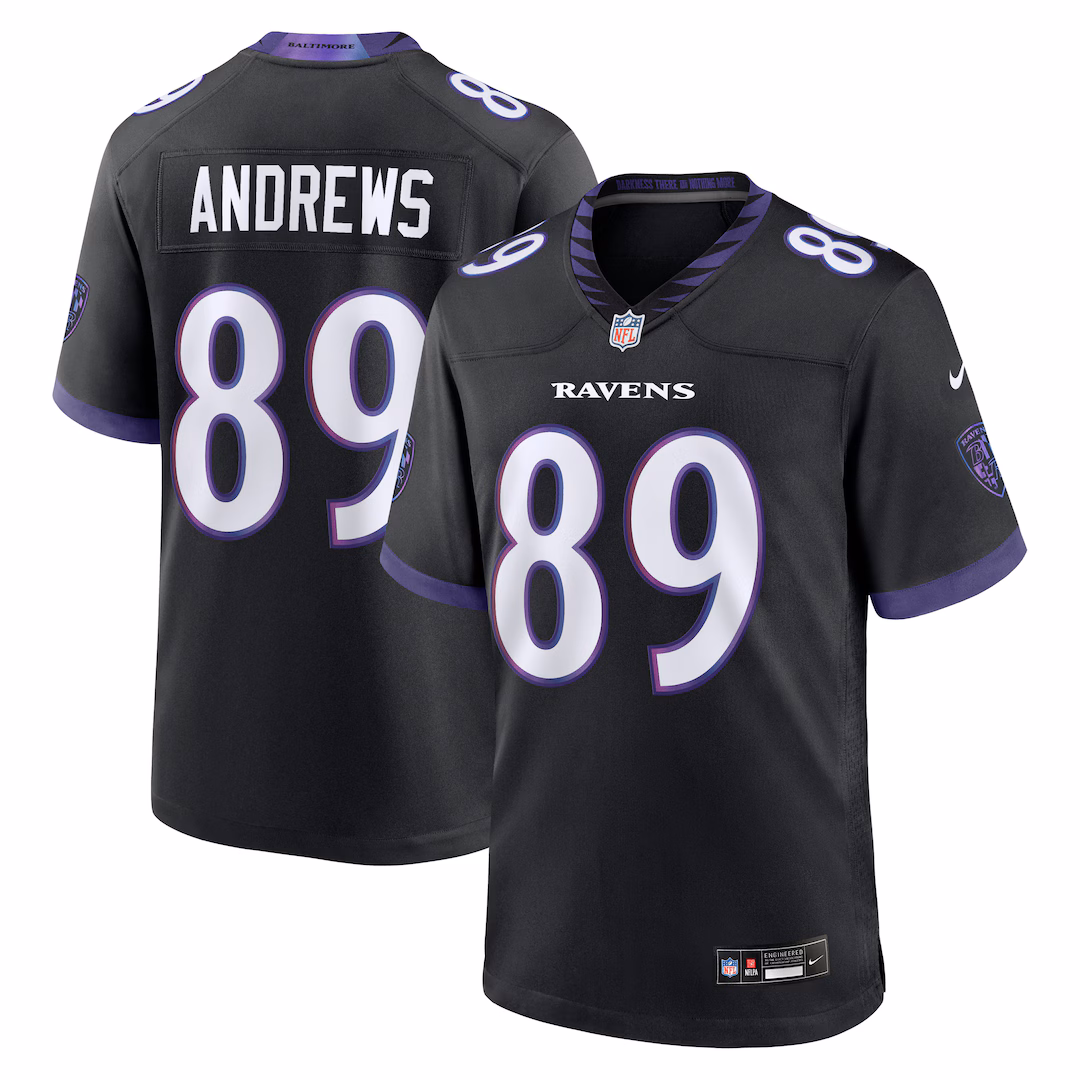 Men's Baltimore Ravens Mark Andrews Nike Black Alternate Game Jersey - Ujersey