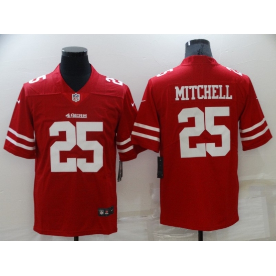 Men's San Francisco 49ers #25 Elijah Mitchell Red Nike Scarlet Player Limited Jersey - Ujersey