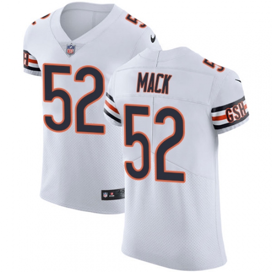 Men's Nike Chicago Bears #52 Khalil Mack White Vapor Untouchable Elite Player NFL Jersey - Ujersey