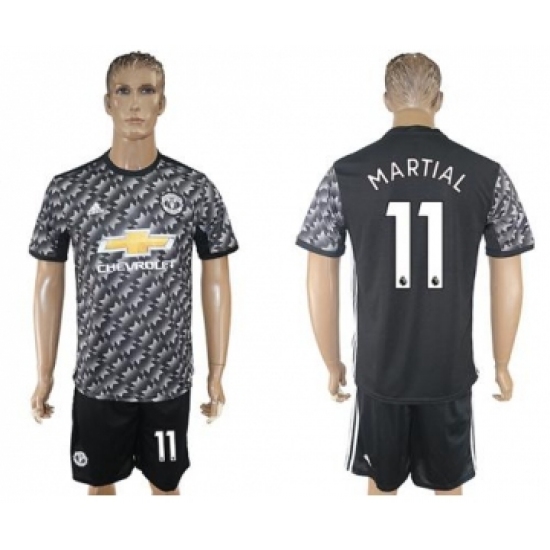 Manchester United #11 Martial Black Soccer Club Jersey